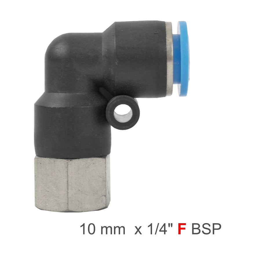 AirCraft PU Hose Fitting Elbow 10mm-1/4 F - image 01
