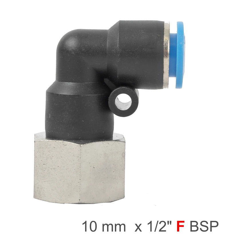 AirCraft PU Hose Fitting Elbow 10mm-1/2 F - image 01