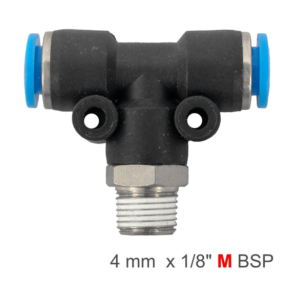 AirCraft PU Hose Fitting Tee 4mm-1/8 M - image 01