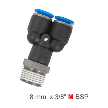 AirCraft PU Hose Fitting Y Joint 8mm-3/8 M - image 01