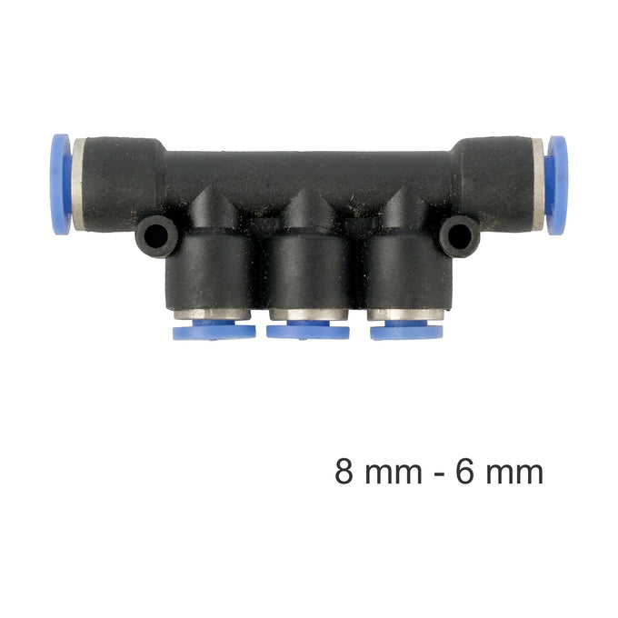 AirCraft PU Hose Fitting Manifold 8mm-6mm - image 01
