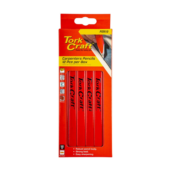 Tork Craft Tork Craft Carpenters Pencil 175mm - 12 Per Box - image 01