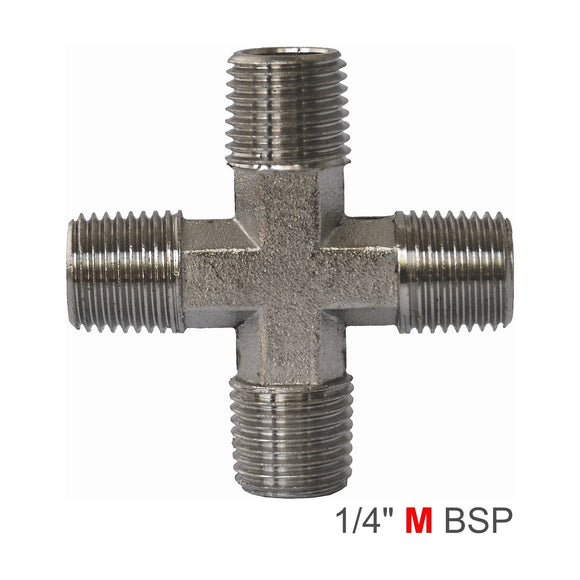 AirCraft Cross Type Connector MMMM 1/4' - image 01
