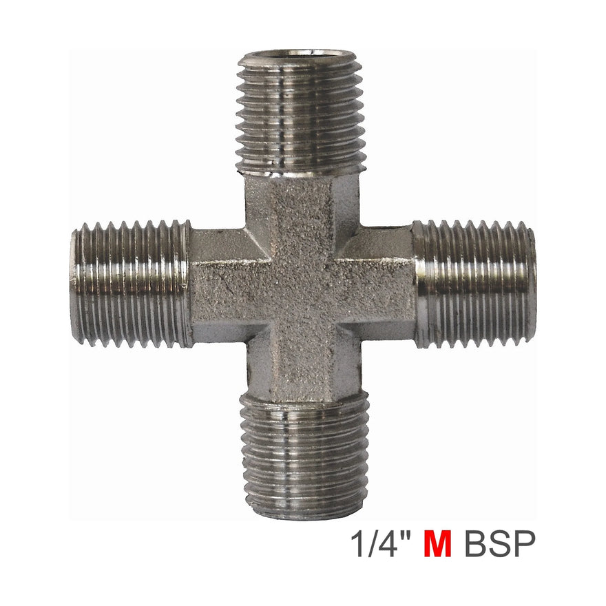 AirCraft Cross Type Connector MMMM 1/4' - image 01