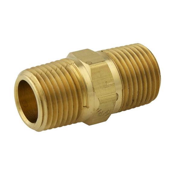 AirCraft Nipple Brass 1/8X1/4 M/M - image 01