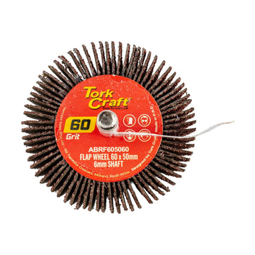 Tork Craft Flap Wheel 60 X 50 X 6mm Shaft 60 Grit Per Each - image 01