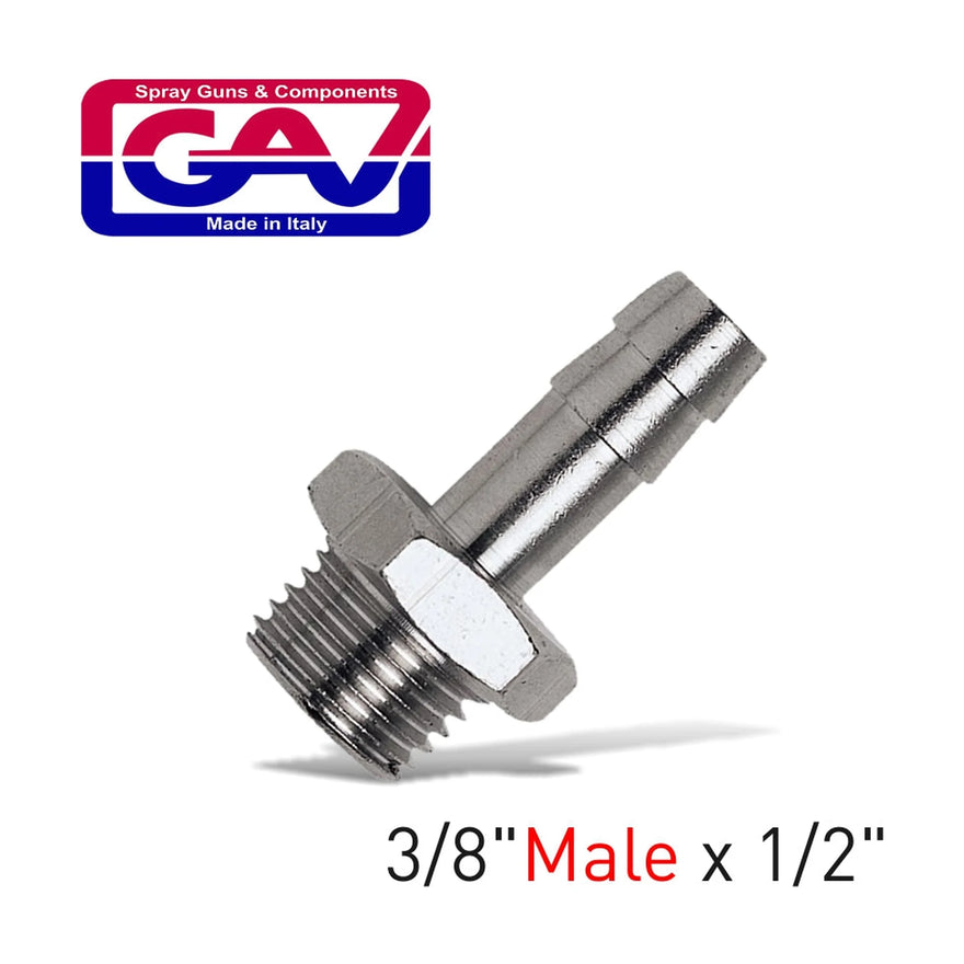 GAV Hose Adapter 3/8'Male x 1/2' Hose - image 01
