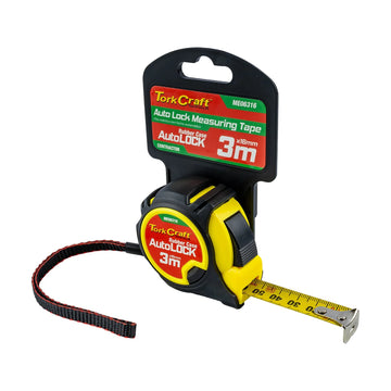 Tork Craft Measuring Tape Autolock 3m X 16mm Rubber Casing Matt Finish - image 01