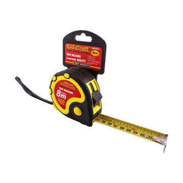 Tork Craft Measuring Tape Autolock 8m X 25mm Rubber Casing Matt Finish - image 01