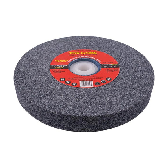 Tork Craft Grinding Wheel 150x20x32mm Bore 60 Grit W/bushes For B/g Black - image 01