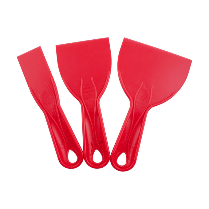 Tork Craft Putty Knife Plastic 3 Piece Set 38 76 & 100mm 1.5'/3'/4' - image 01