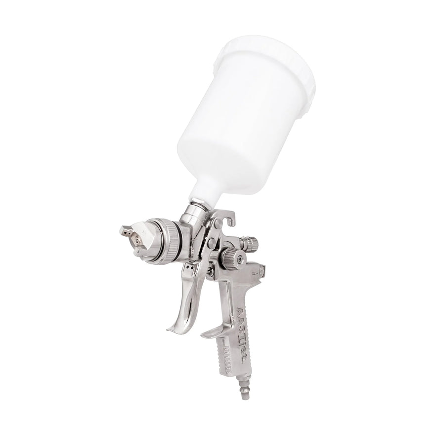 AirCraft Spray Gun HVLP Gravity 1.4mmS/S Nozzle & Needle With Plastic Cup - image 01