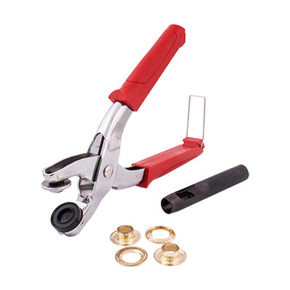 Tork Craft Grommet Setting Tool Kit with 10pc Eyelets 12mm - image 01