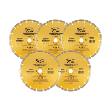 Tork Craft Diamond Blade Segmented 230mm Professional Bulk 5 Pack - image 01