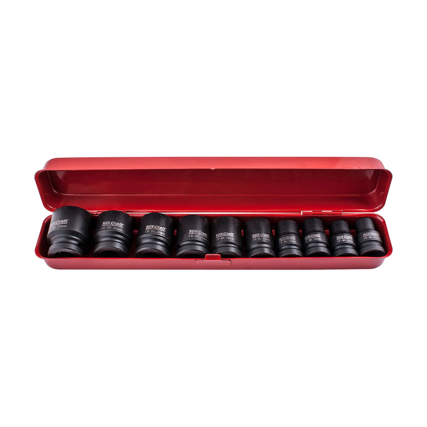 Tork Craft 10pc Impact Socket Set 1/2' Drive (10.11.13.14.17.19.21.22.24.27) - image 01