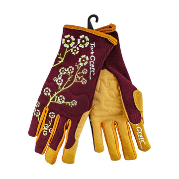 Tork Craft Garden Gloves Ladies Slim Fit Small Maroon - image 01