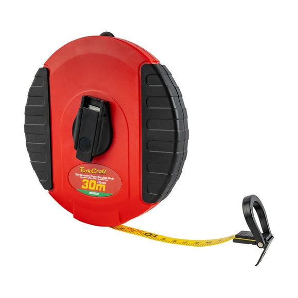 Tork Craft Measuring Tape Fiberglass 30m X 13mm Heavy Duty Abs Case - image 01