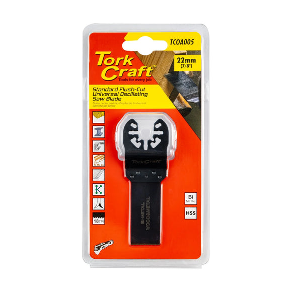 Tork Craft Quick Change Flush Cut Metal Saw Blade 22mm(7/8')18TPI - image 01