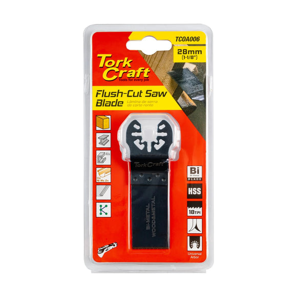 Tork Craft Quick Change Flush Cut Metal Saw Blade 28mm(1-1/8')18TPI - image 01