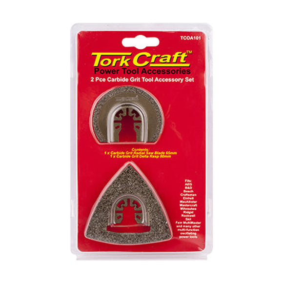 Tork Craft Quick Change Oscillating Carbide Grit Accessory Kit 2pc - image 01