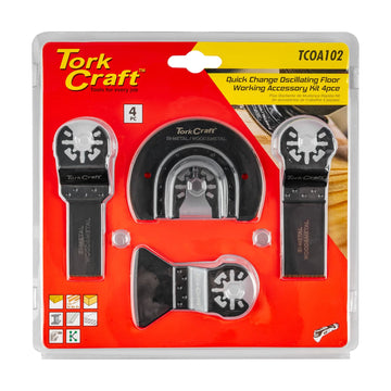 Tork Craft Quick Change Oscillating Floor Working Accessory Kit 4pc - image 01