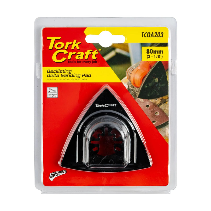 Tork Craft Quick Change Base & Arbor 80mm Hook And Loop Delta Micro - image 01