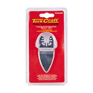 Tork Craft Quick Change Base & Arbor 35mm Fingertip Felt Polishing Pad - image 01