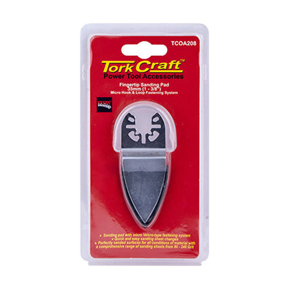 Tork Craft Quick Change Base & Arbor 35mm Hook And Loop Fingertip Micro - image 01