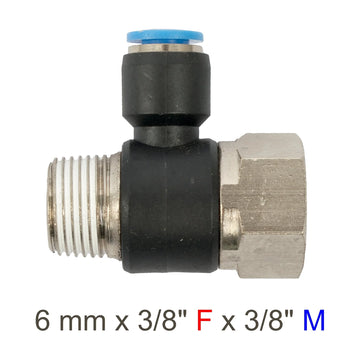 AirCraft PU Hose Fitting Tee 6mmX 3/8'F X 3/8'M - image 01