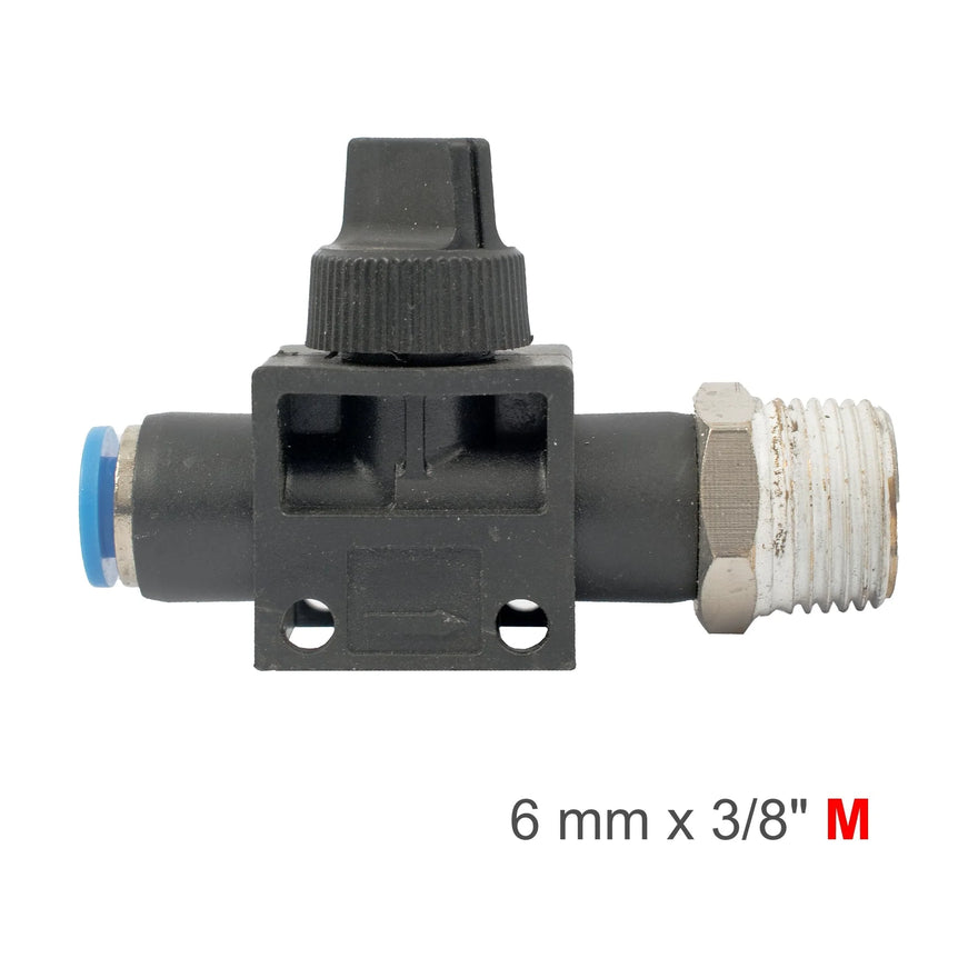 AirCraft PU Hose Fitting Valve 6mmX 3/8'M - image 01