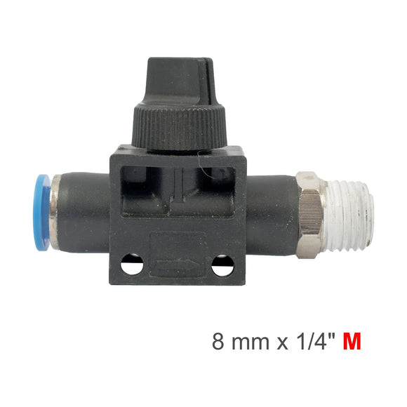 AirCraft PU Hose Fitting Valve 8mmX 1/4'M - image 01