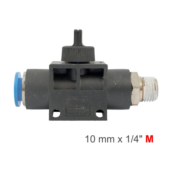AirCraft PU Hose Fitting Valve 10mmX 1/4'M - image 01