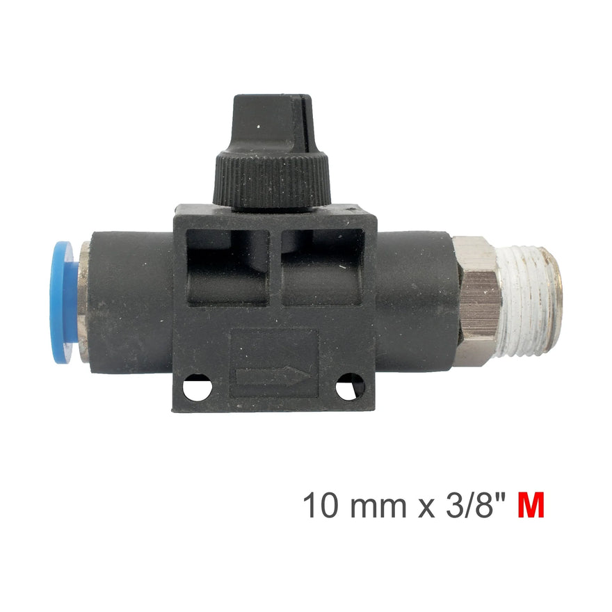 AirCraft PU Hose Fitting Valve 10mmX 3/8'M - image 01
