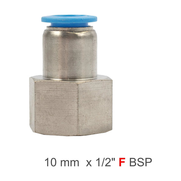 AirCraft PU Hose Fitting Straight Stud 10mm-1/2 F - image 01