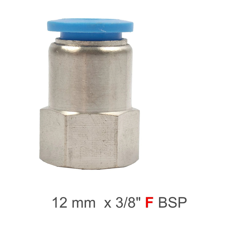 AirCraft PU Hose Fitting Straight Stud 12mm-3/8 F - image 01