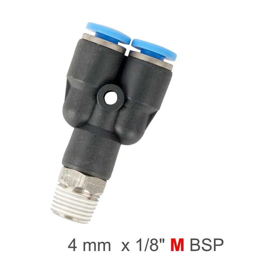 AirCraft PU Hose Fitting Y Joint 4mm-1/8 M - image 01