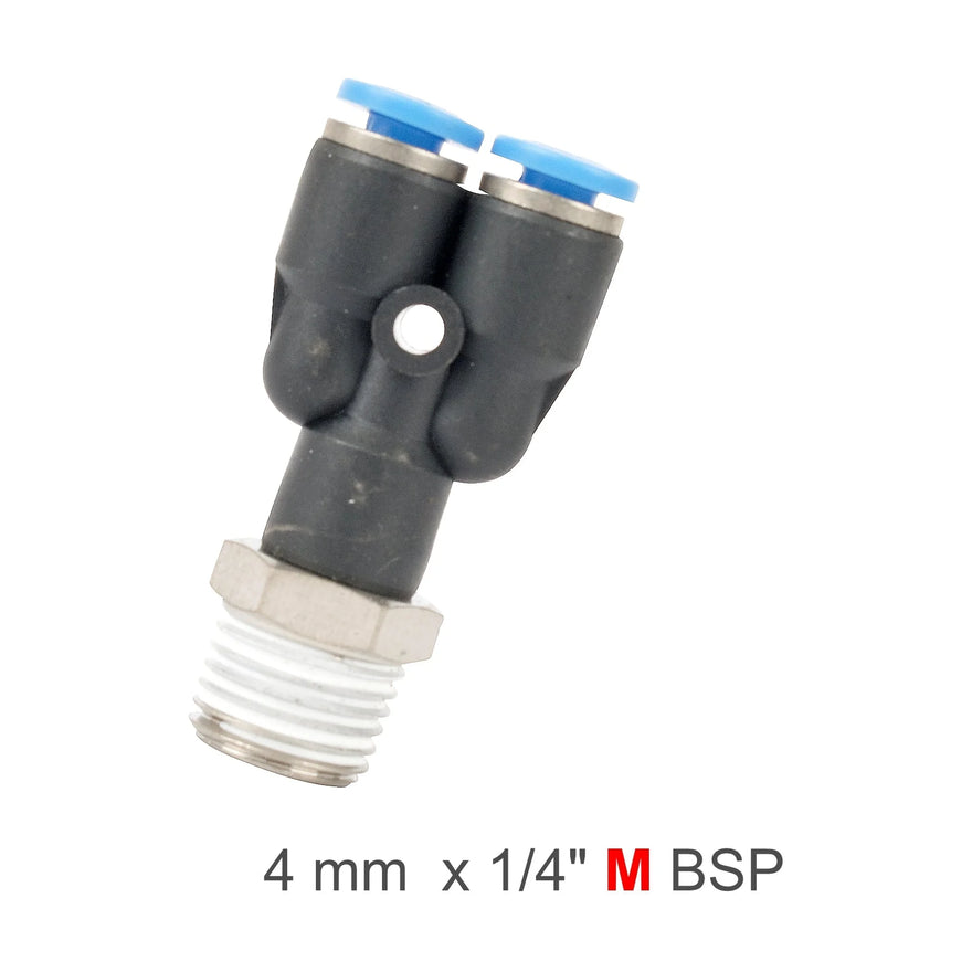 AirCraft PU Hose Fitting Y Joint 4mm-1/4 M - image 01