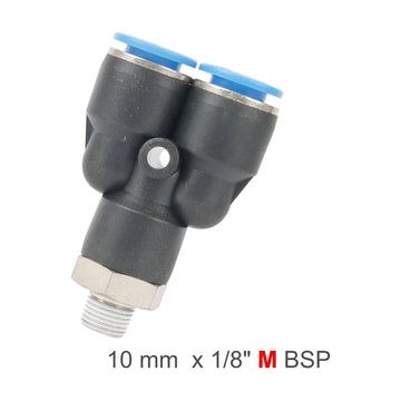 AirCraft PU Hose Fitting Y Joint 10mm-1/8 M - image 01
