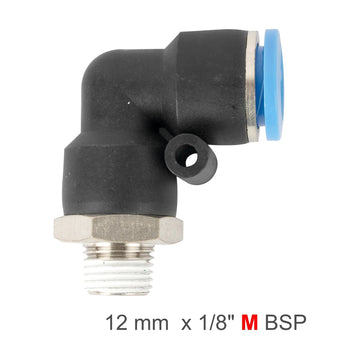 AirCraft Elbow 12mm-1/8 M PU Hose Fitting - image 01