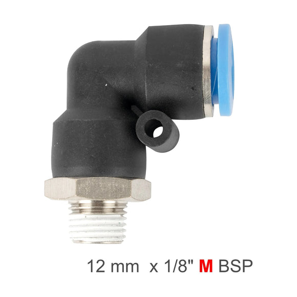 AirCraft Elbow 12mm-1/8 M PU Hose Fitting - image 01