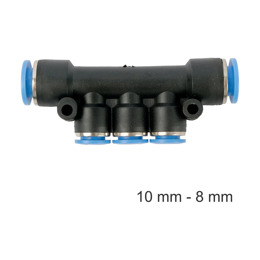 AirCraft PU Hose Fitting Manifold 10mm-8mm - image 01