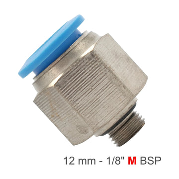 AirCraft PU Fitting Straight Stud With O-Ring 12mm-1/8' M - image 01