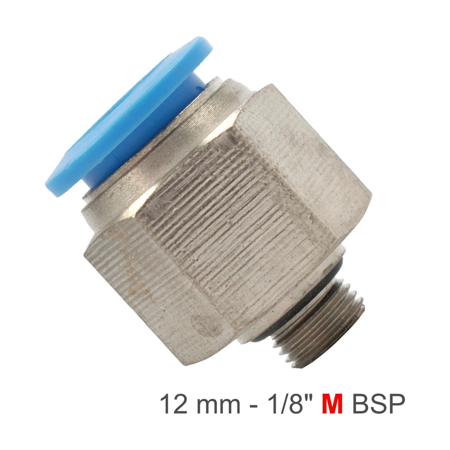 AirCraft PU Fitting Straight Stud With O-Ring 12mm-1/8' M - image 01