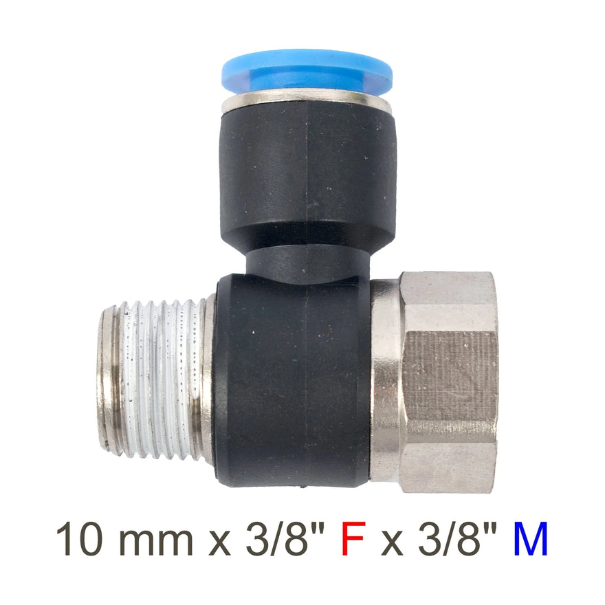 AirCraft PU Hose Fitting Tee 10mmX 3/8'F X 3/8'M - image 01
