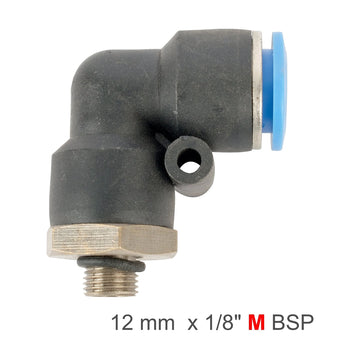 AirCraft Elbow With O-Ring 12mm-1/8 M PU Hose Fitting - image 01
