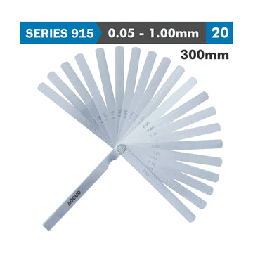 Accud Long Feeler Gauge 300mm 0.05-1.00 20 Leaves DIN 2275 - image 01