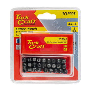 Tork Craft Letter Punch Set 5mm (a-z) Capital Black Finish - image 01