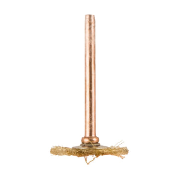 Tork Craft Mini Brass Brush 19.1mm Wheel 3.2mm Shank - image 01
