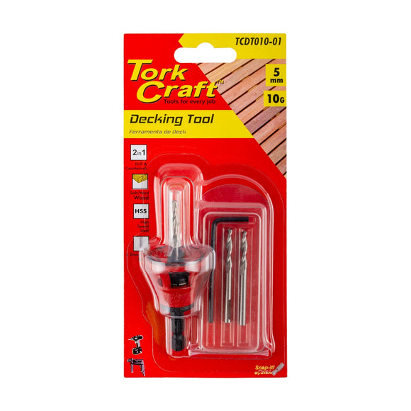 Tork Craft Decking Tool 10g Std Head Pre-drill & Countersink - image 01