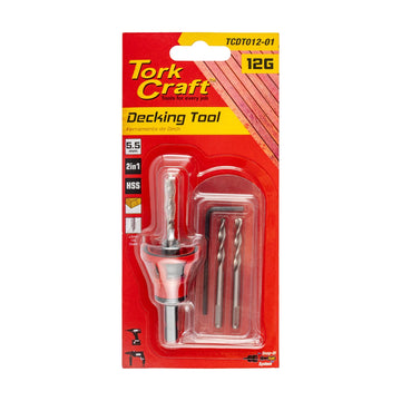 Tork Craft Decking Tool 12g Std Head Pre-drill & Countersink - image 01